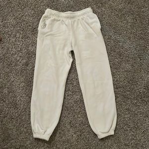 Ralph Lauren Polo white sweatpants, Child Medium (8-10)